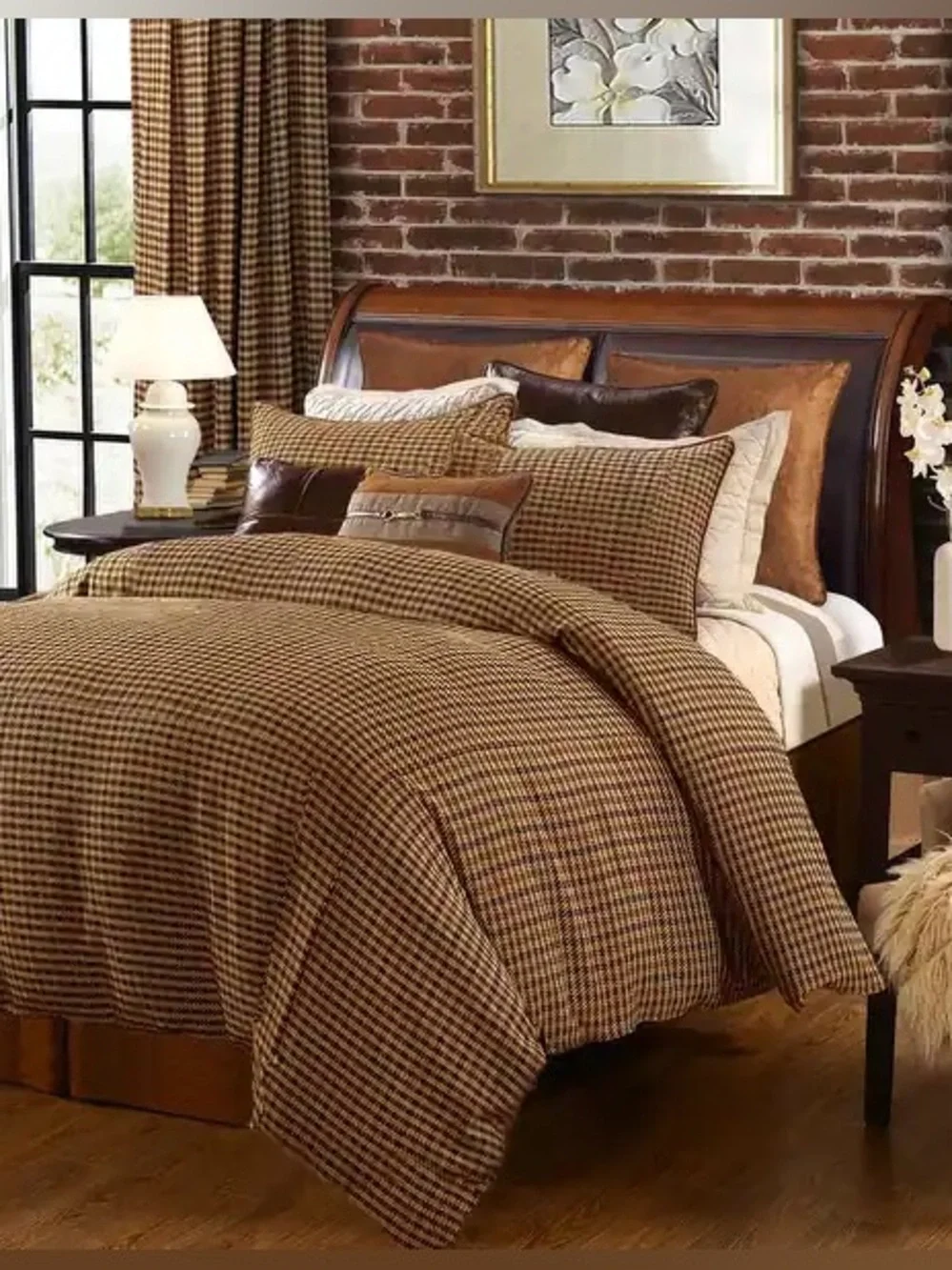 Paseo Road Clifton Woven Twill Plaid Cabin Lodge Bedding 3 Piece Comforter Full